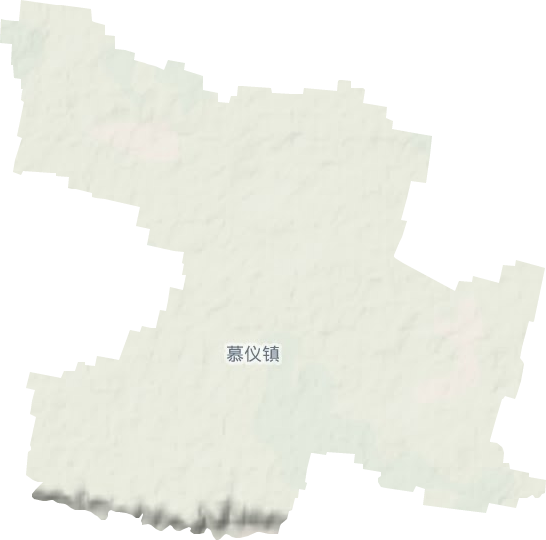 慕仪镇地形图