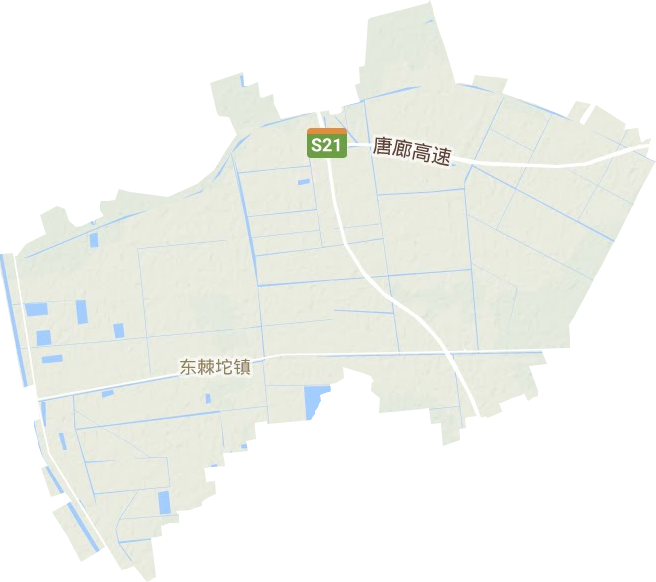 东棘坨镇地形图
