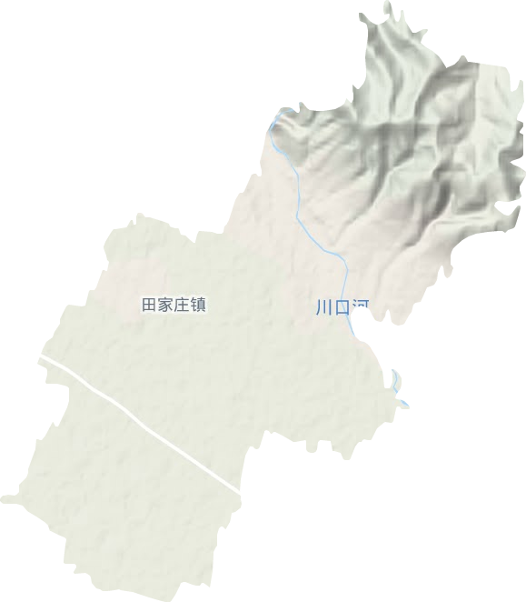 田家庄镇地形图