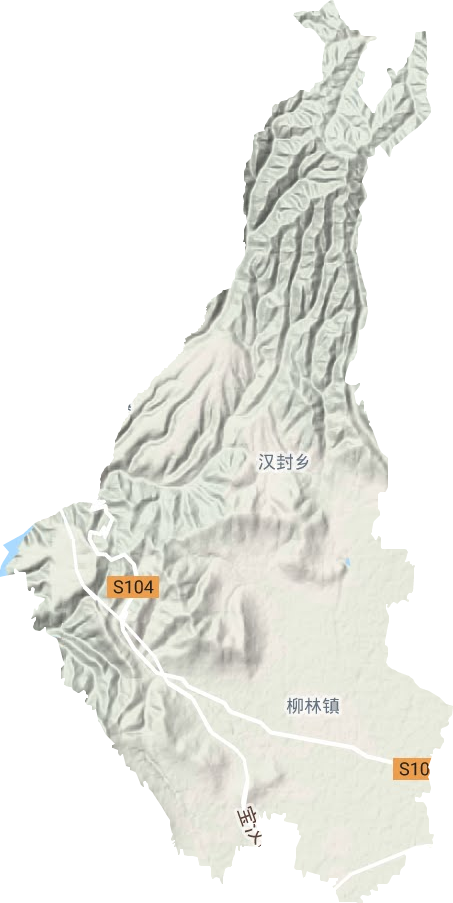 柳林镇地形图