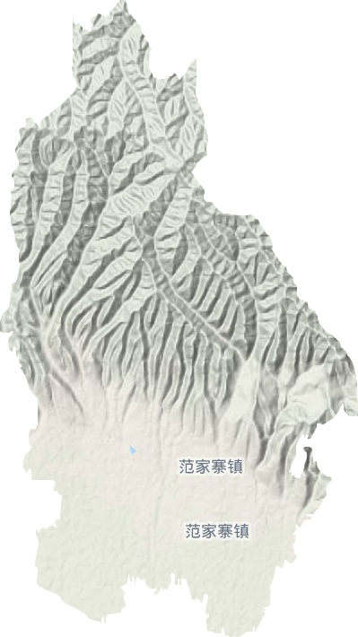 范家寨镇地形图