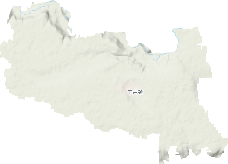 午井镇地形图