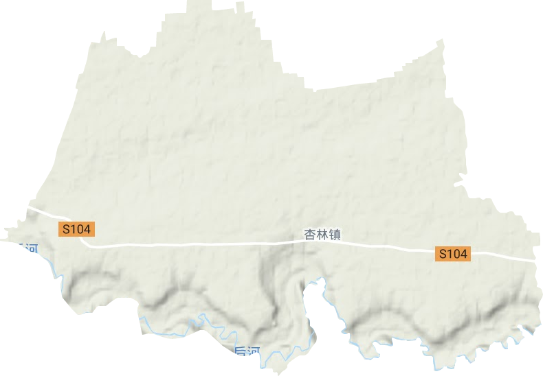 杏林镇地形图