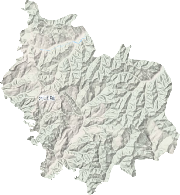 河北镇地形图