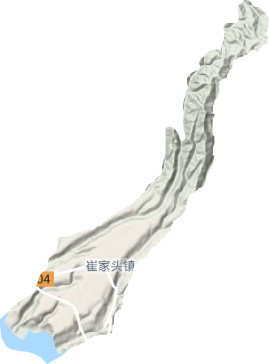 崔家头镇地形图