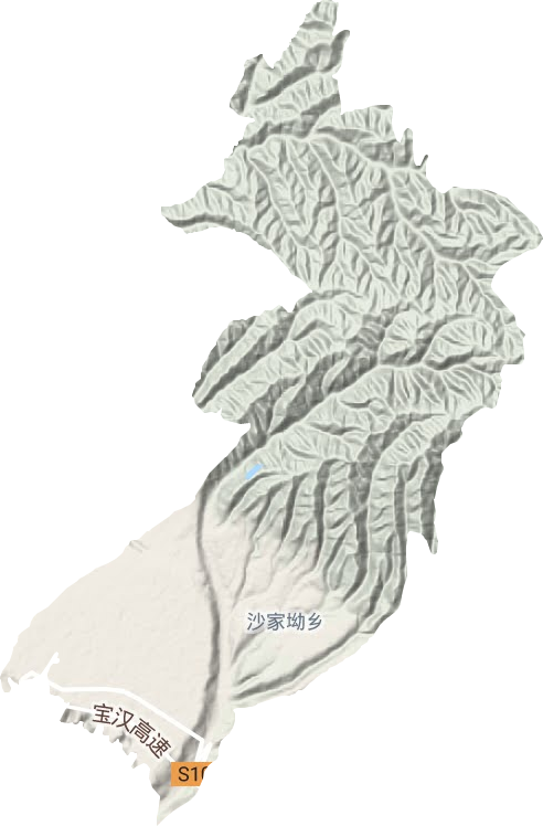 南寨镇地形图