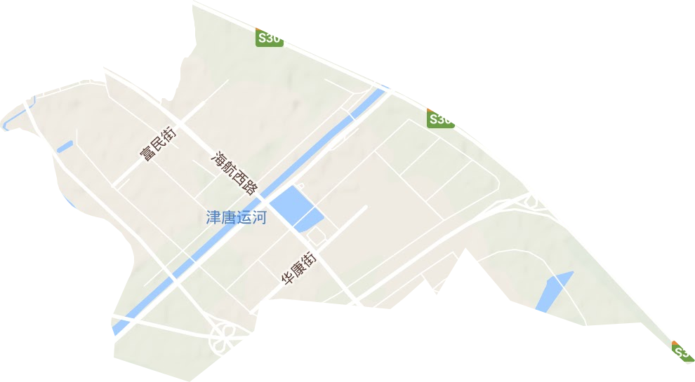 宁河县现代产业园区地形图