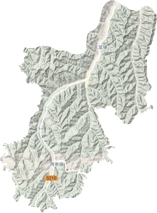两亭镇地形图
