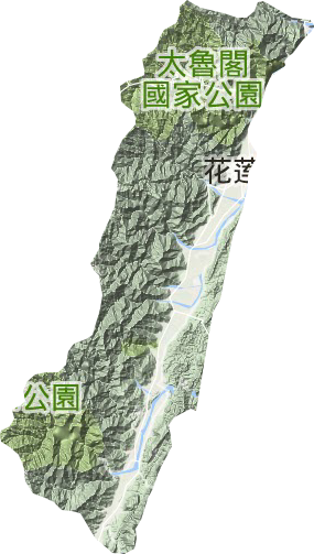花莲县地形图