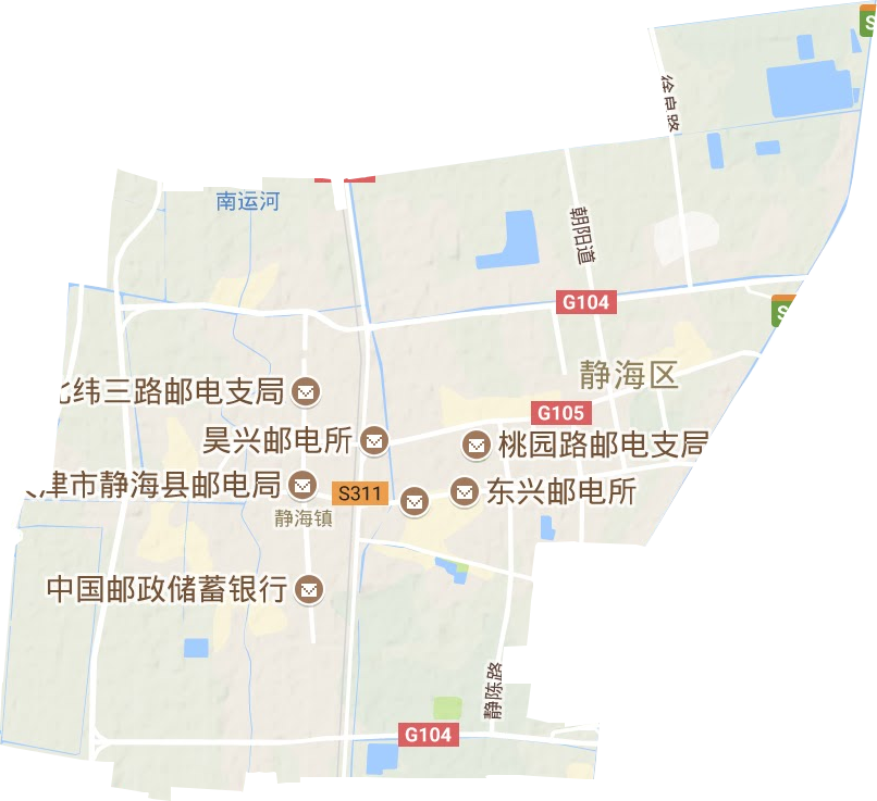 静海镇地形图
