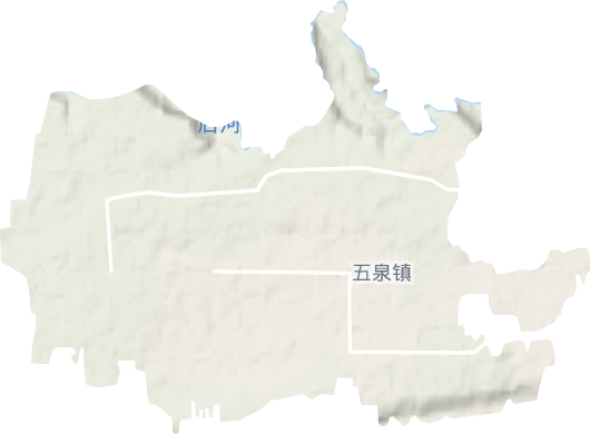 五泉镇地形图