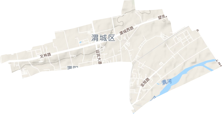 渭阳街道地形图