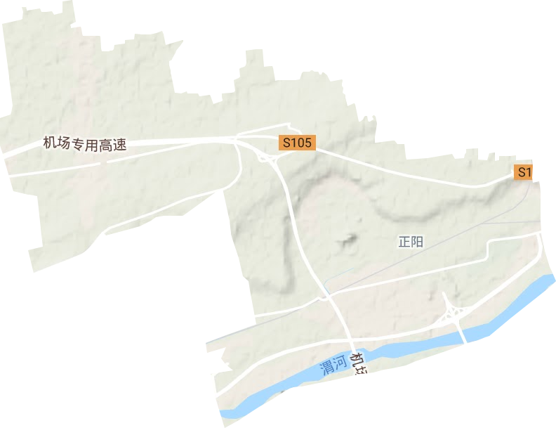 正阳街道地形图