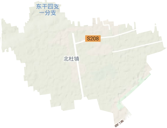 北杜镇地形图