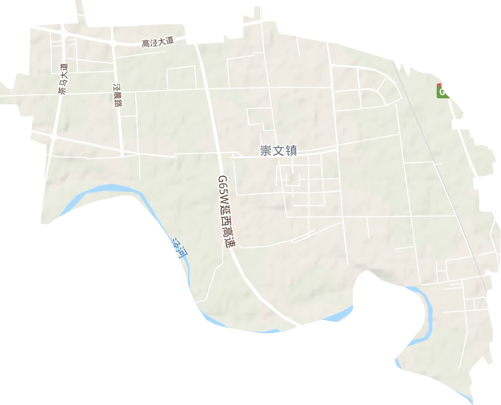 崇文镇地形图