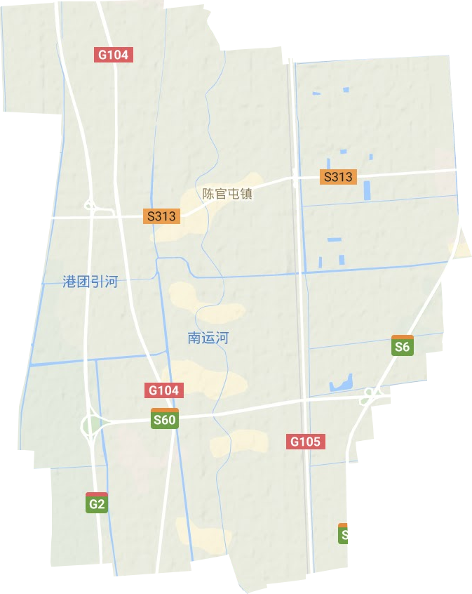 陈官屯镇地形图
