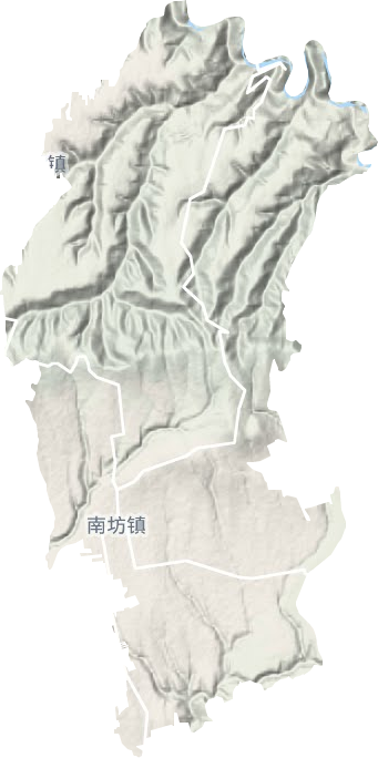 南坊镇地形图