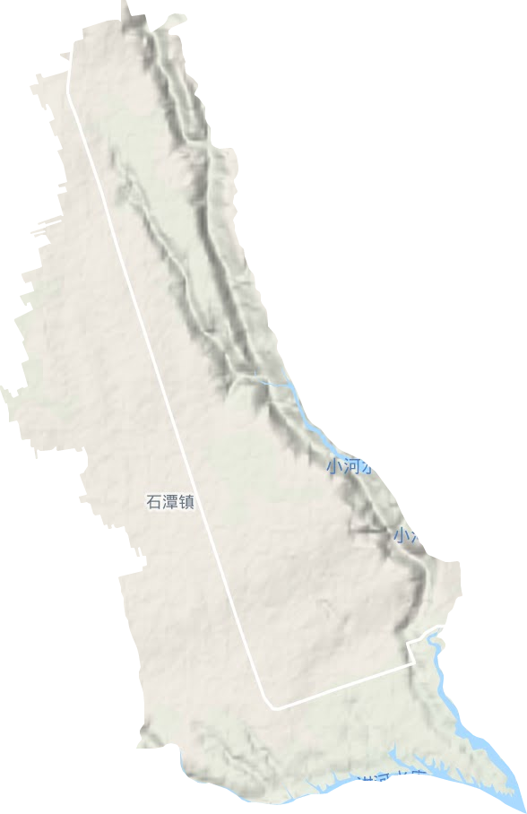 石潭镇地形图
