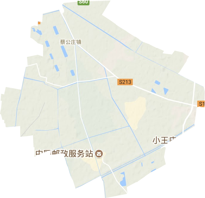 蔡公庄镇地形图
