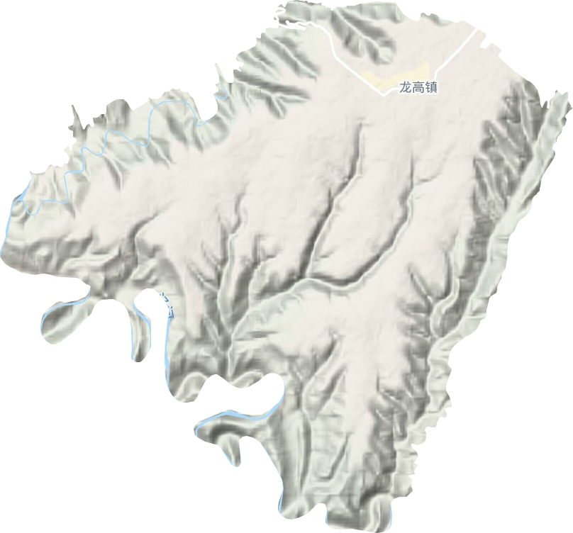 龙高镇地形图