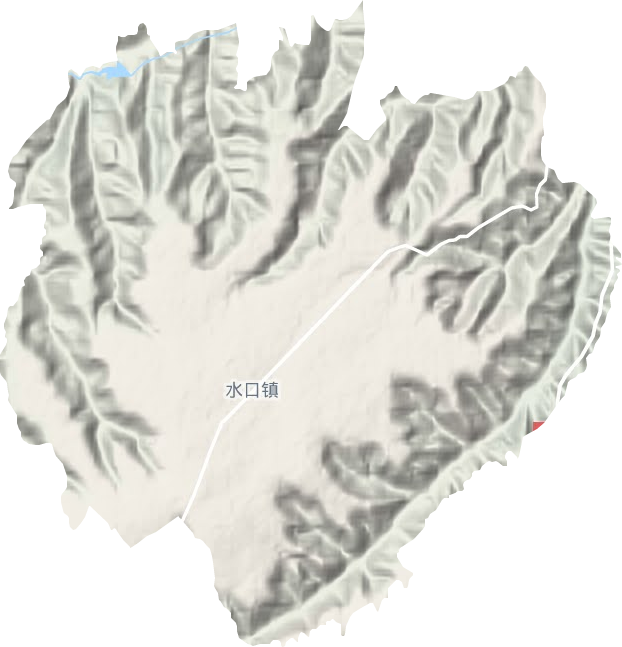 水口镇地形图