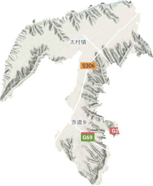 太村镇地形图