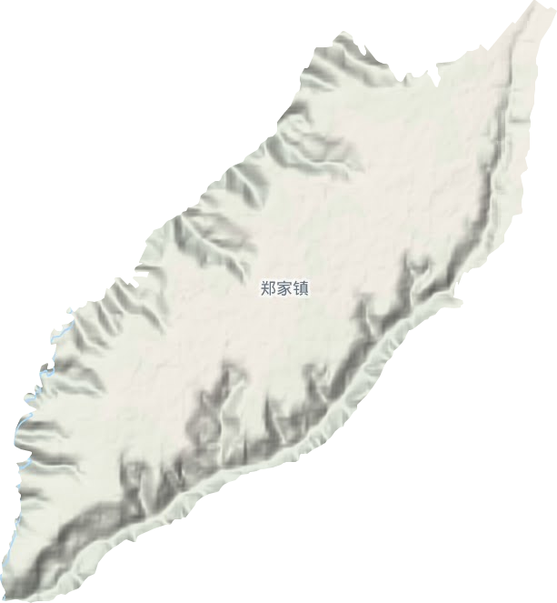 郑家镇地形图