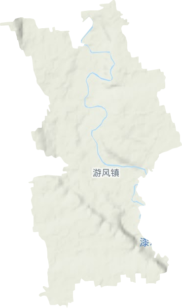 游风镇地形图