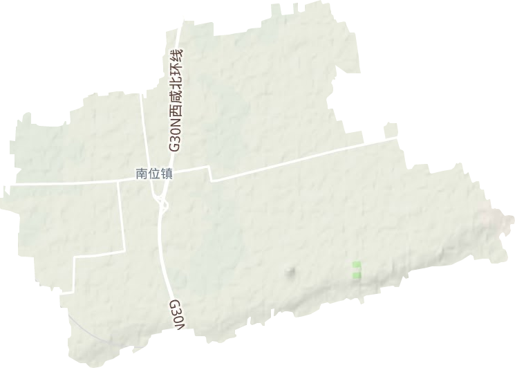 南位镇地形图