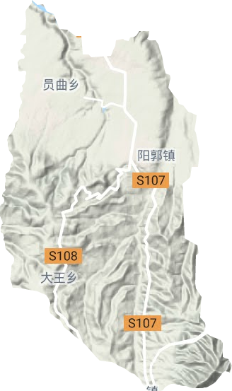 阳郭镇地形图