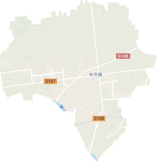 辛市镇地形图
