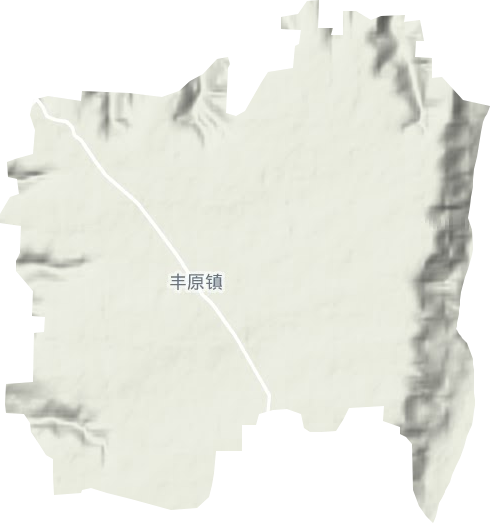 丰原镇地形图