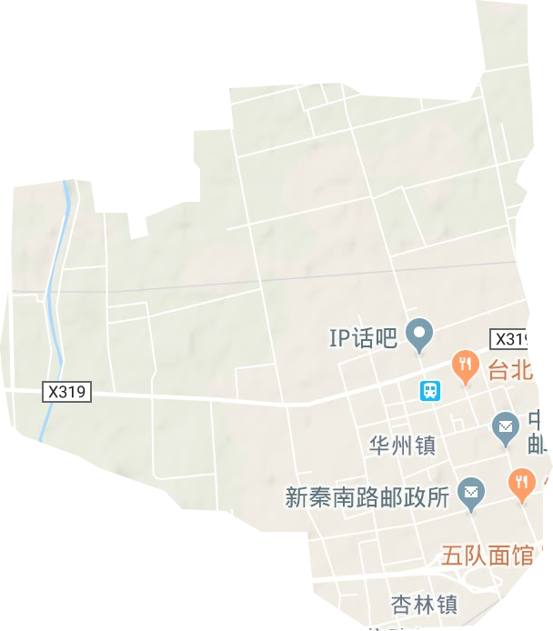 华州乡地形图