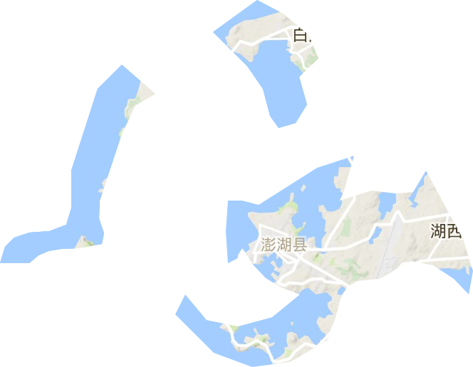 澎湖县地形图