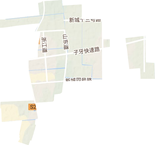 天津子牙工业园区地形图