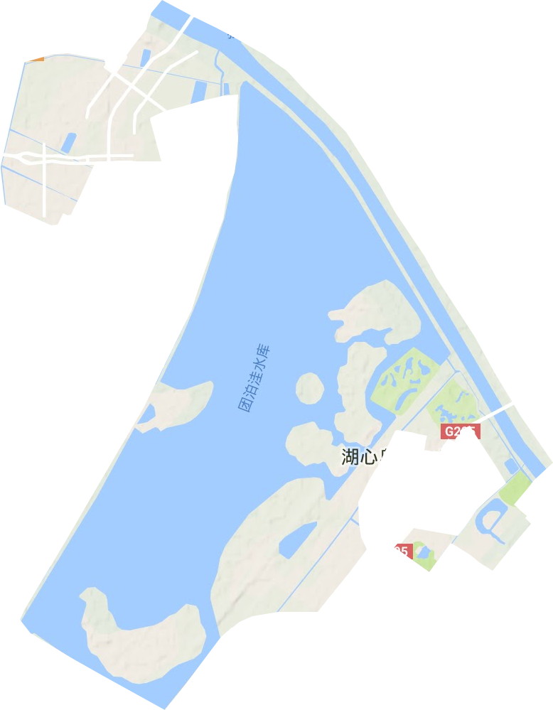 团泊新城地形图
