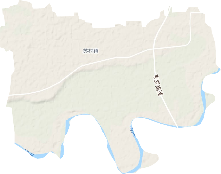 苏村镇地形图