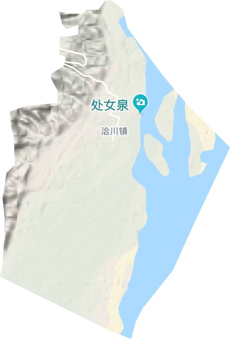 洽川镇地形图
