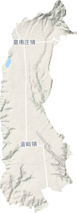 皇甫庄镇地形图