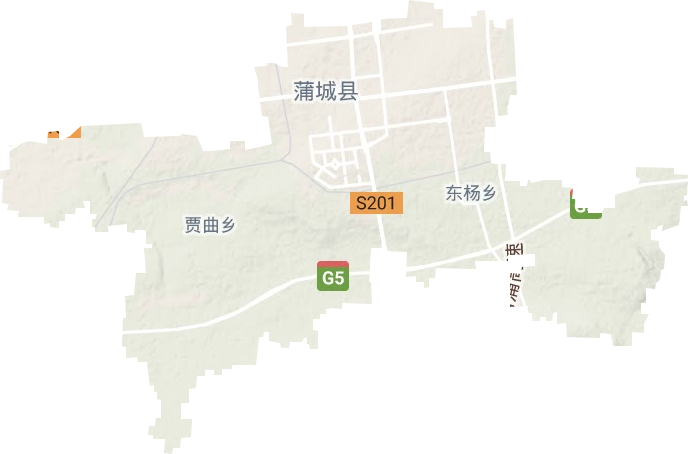 东杨乡地形图
