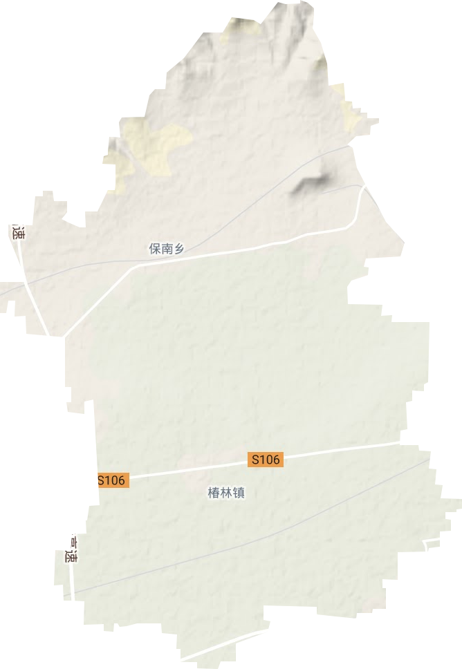 椿林镇地形图