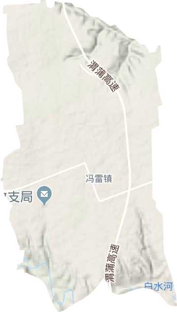 冯雷镇地形图