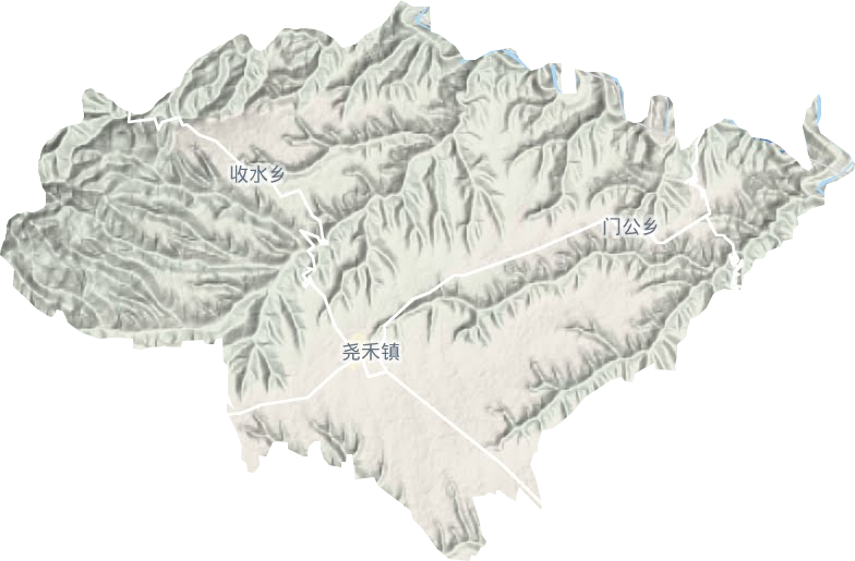 尧禾镇地形图