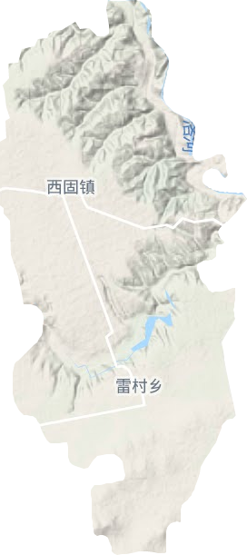 西固镇地形图