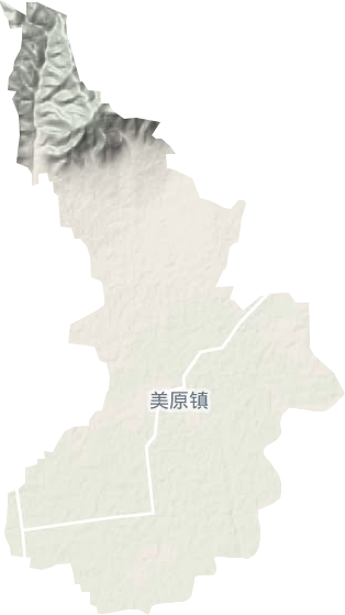 雷古坊乡地形图