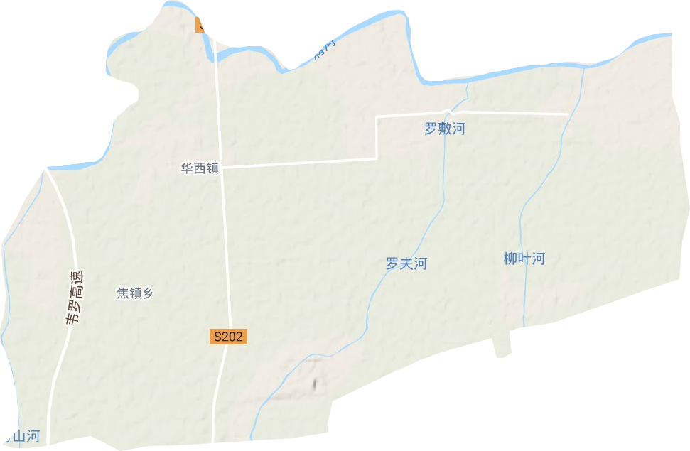 焦镇乡地形图