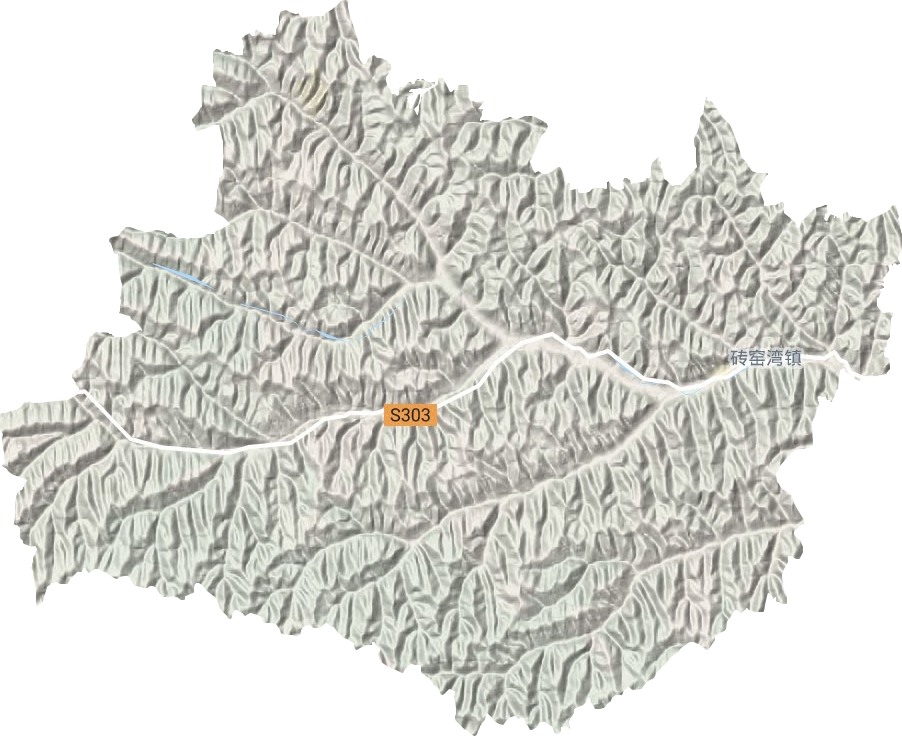砖窑湾镇地形图