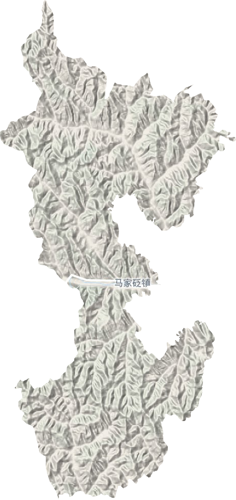 马家砭镇地形图