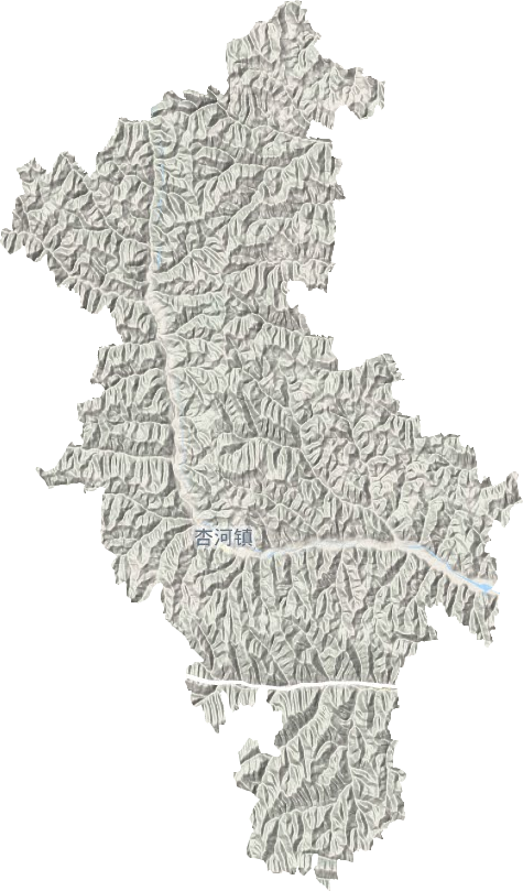 杏河镇地形图