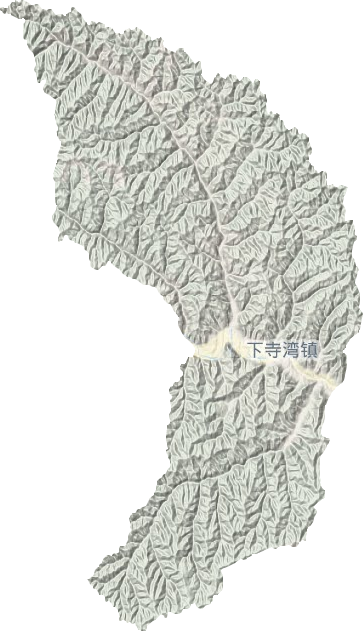 下寺湾镇地形图